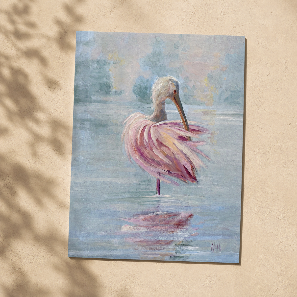 I’m So Pretty — Roseate Spoonbill Art Print