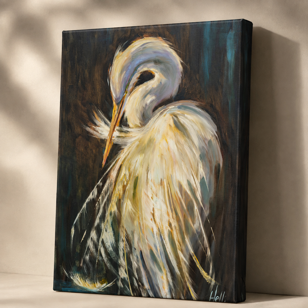 Angel Wings— White Egret Art Print