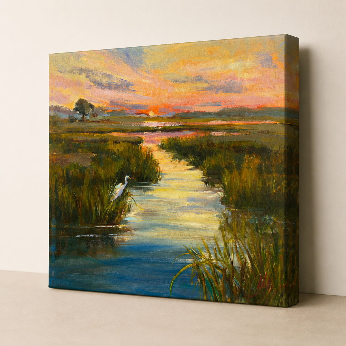 Early Bird — Marsh Sunrise Art Print