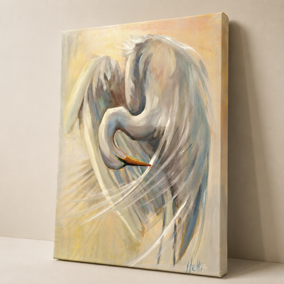Lowcountry Grace — Egret Art Print