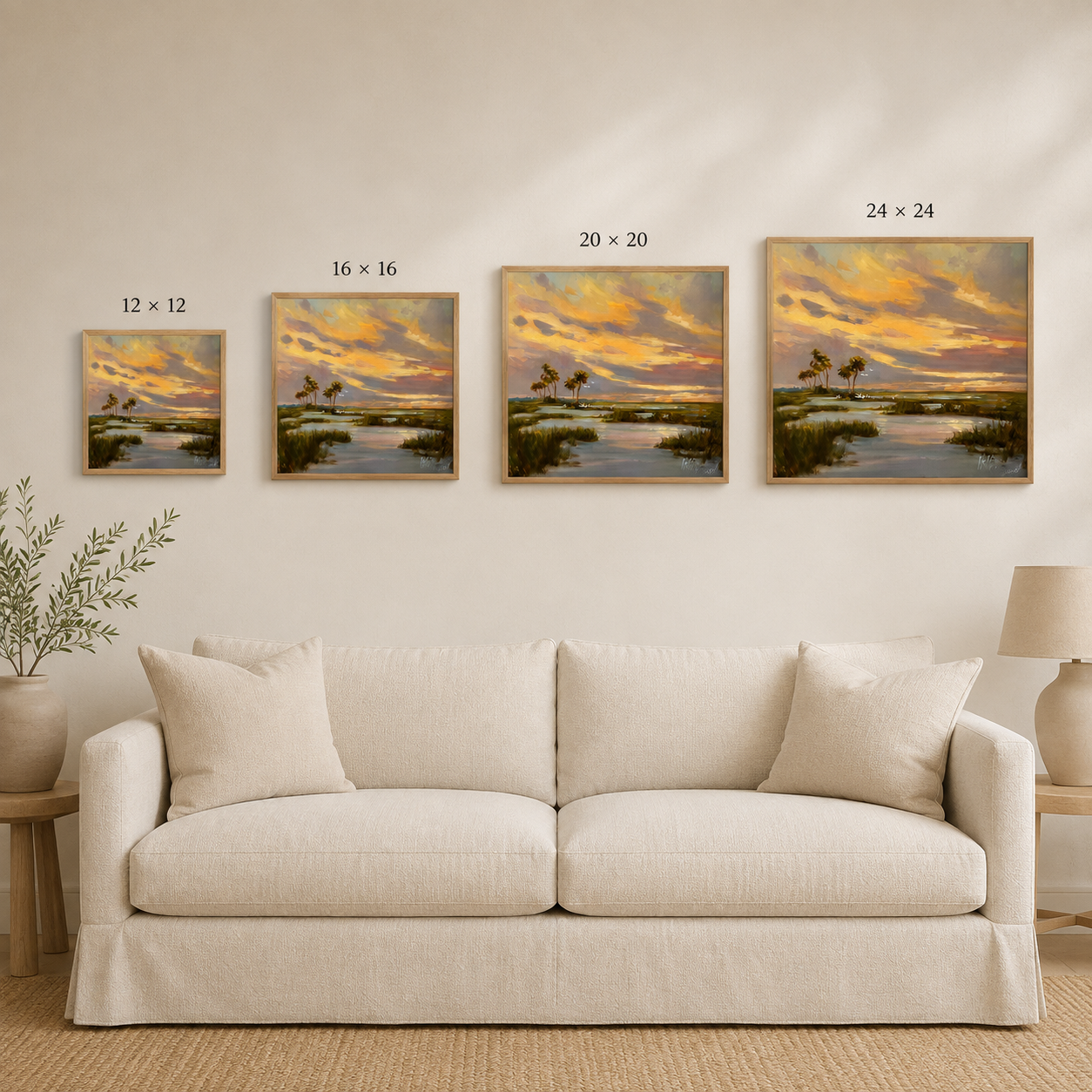Pastel Palette Coastal Marsh Art Print