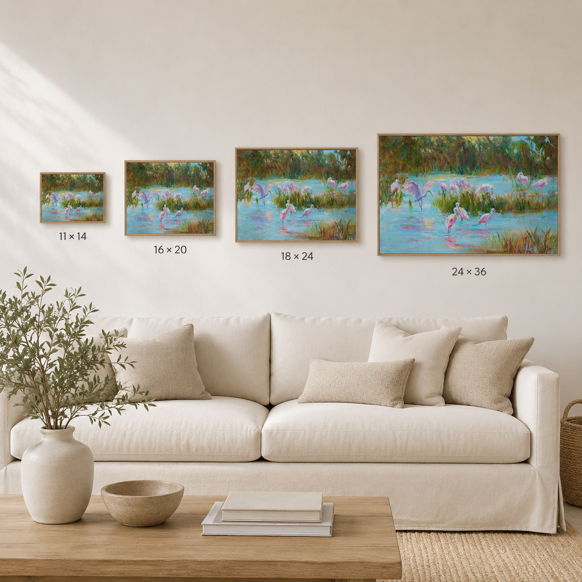Social Club — Roseate Spoonbill Art Print
