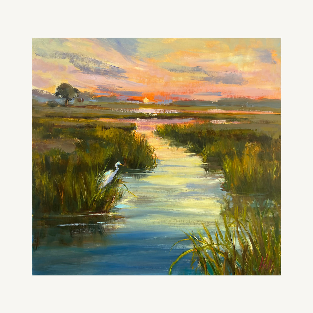 Early Bird — Marsh Sunrise Art Print