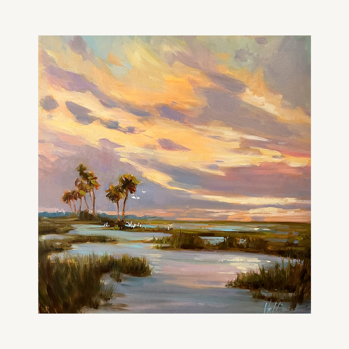 Pastel Palette — Coastal Marsh Art Print