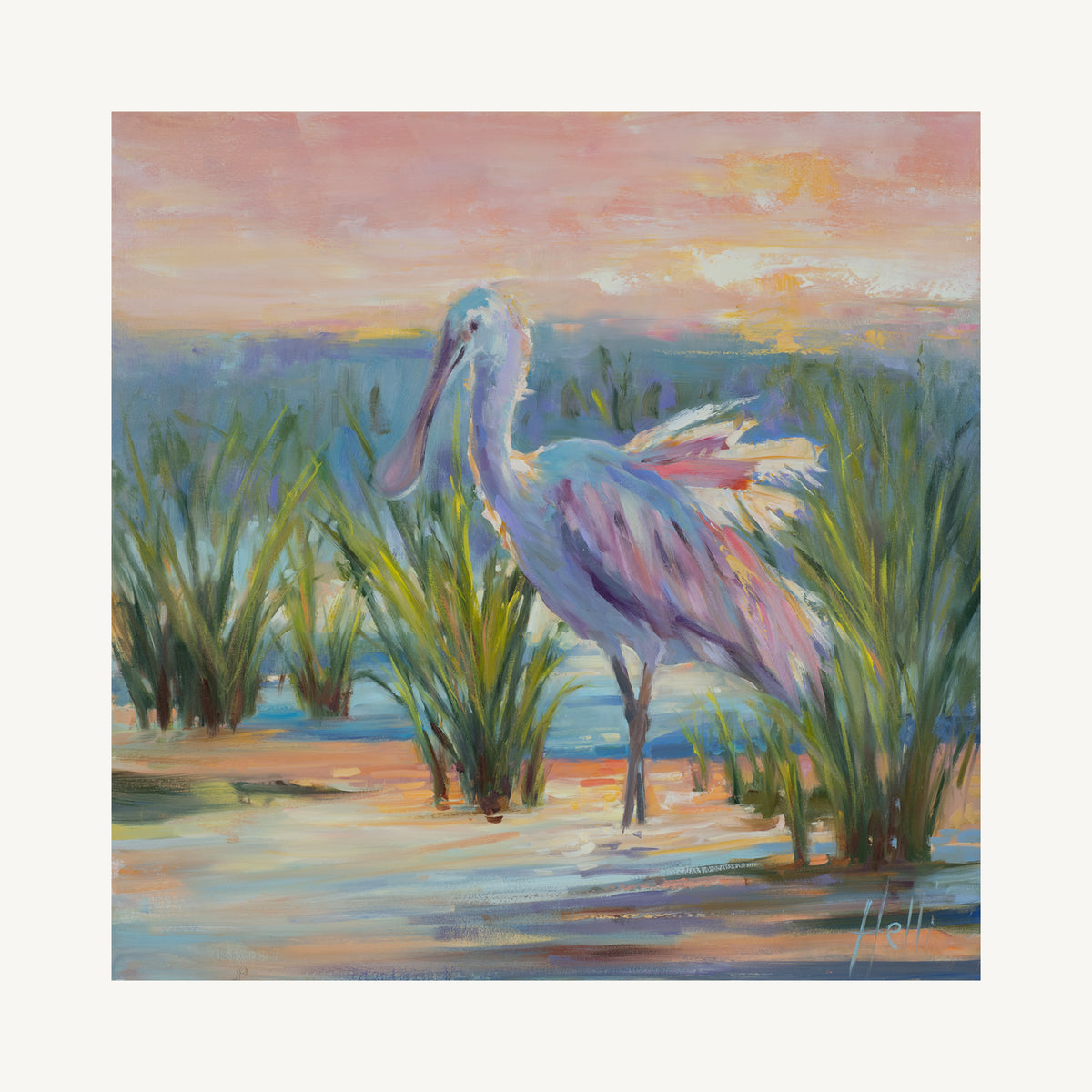 Pink Princess — Roseate Spoonbill Art Print