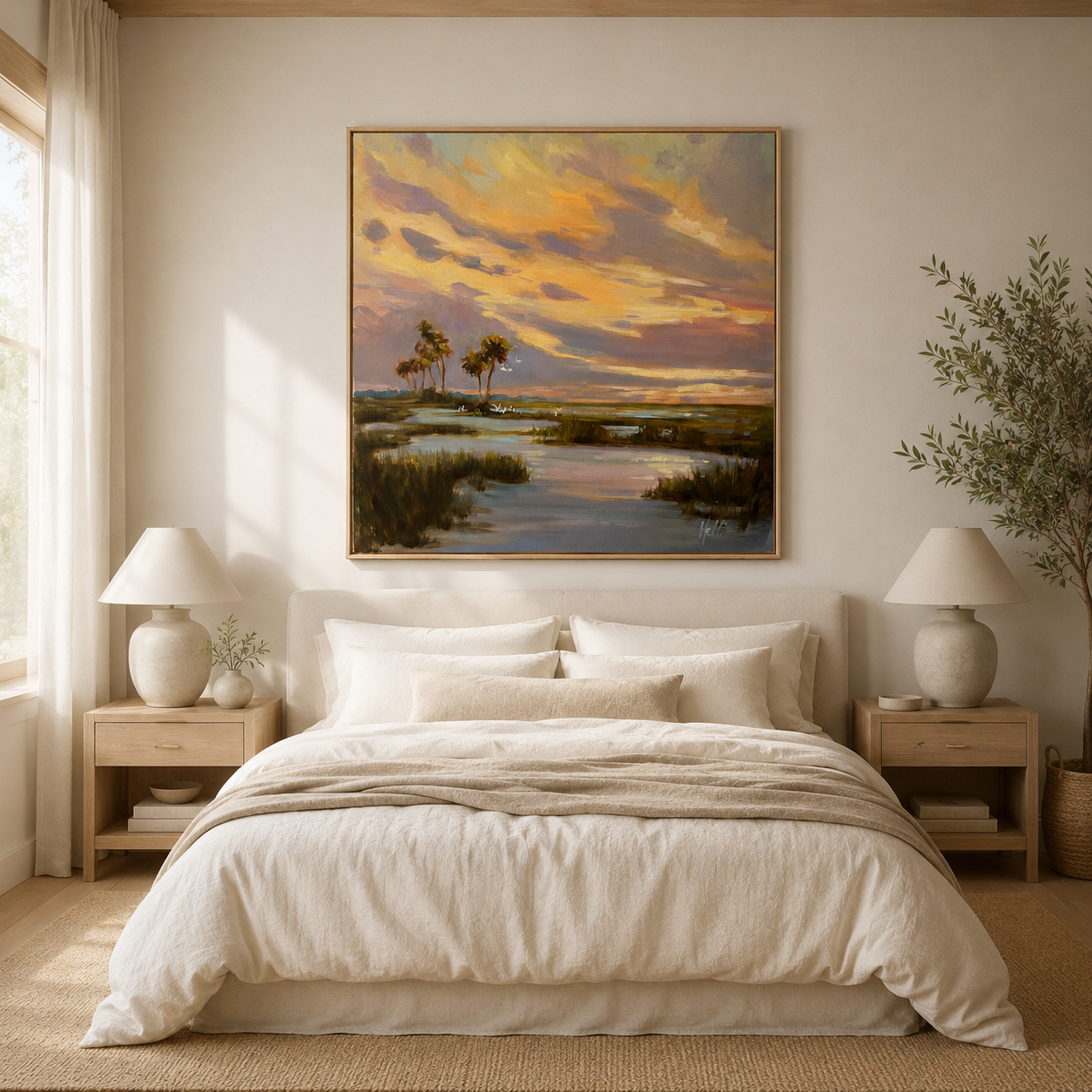 Pastel Palette  Coastal Marsh Art Print