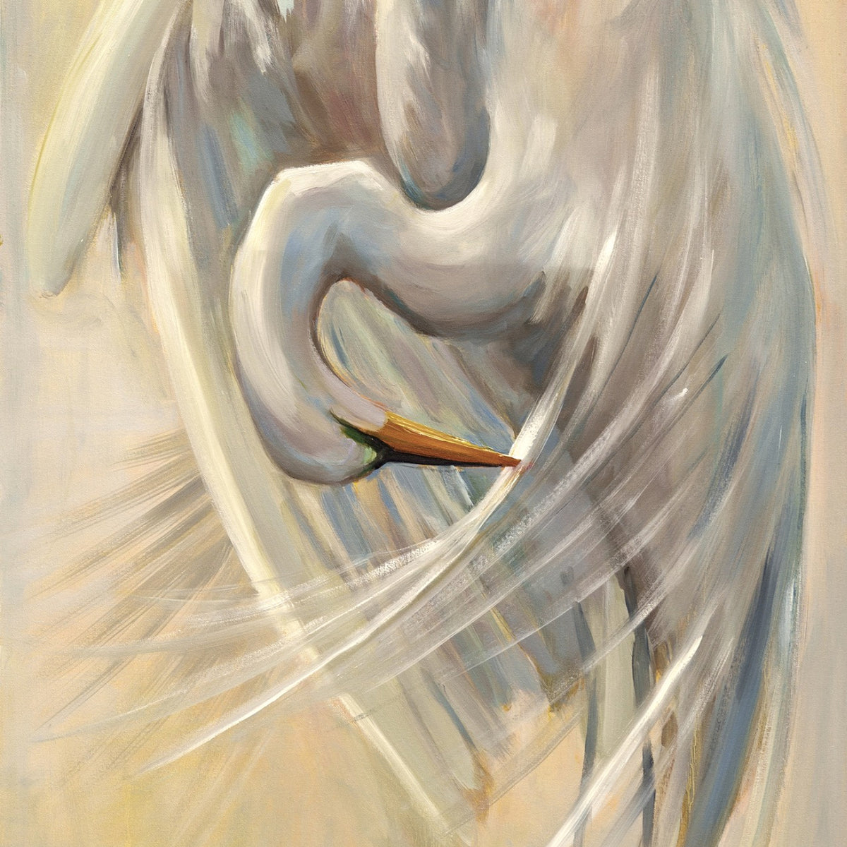 Lowcountry Grace — Egret Art Print