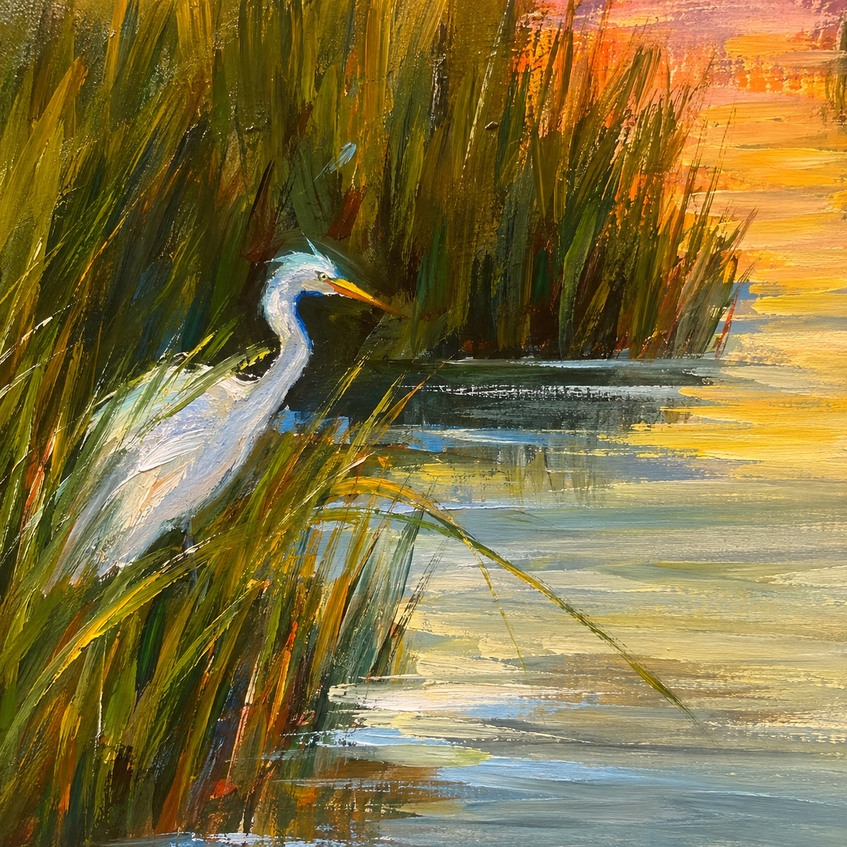 Early Bird — Marsh Sunrise Art Print
