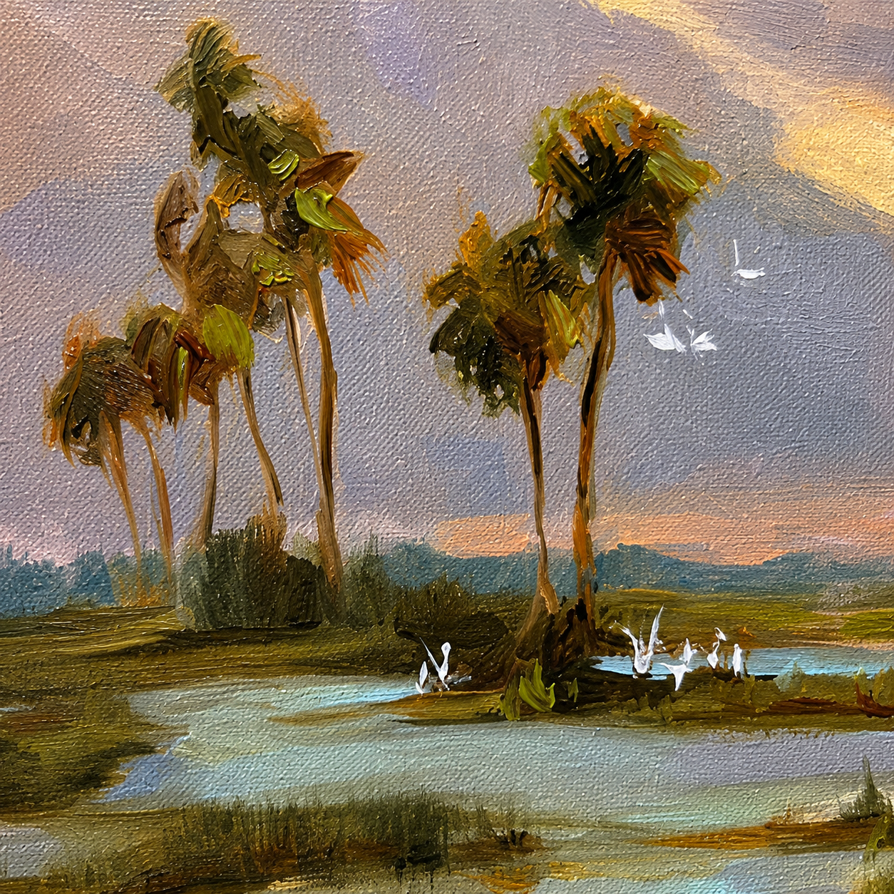 Pastel Palette  Coastal Marsh Art Print