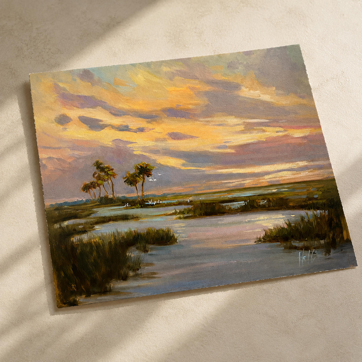 Pastel Palette  Coastal Marsh Art Print