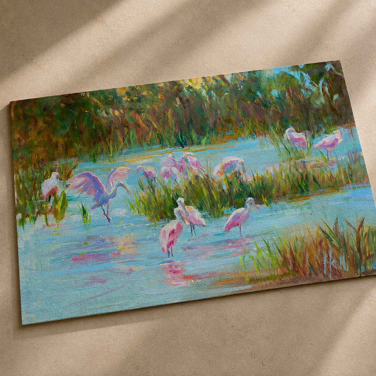 Social Club — Roseate Spoonbill Art Print