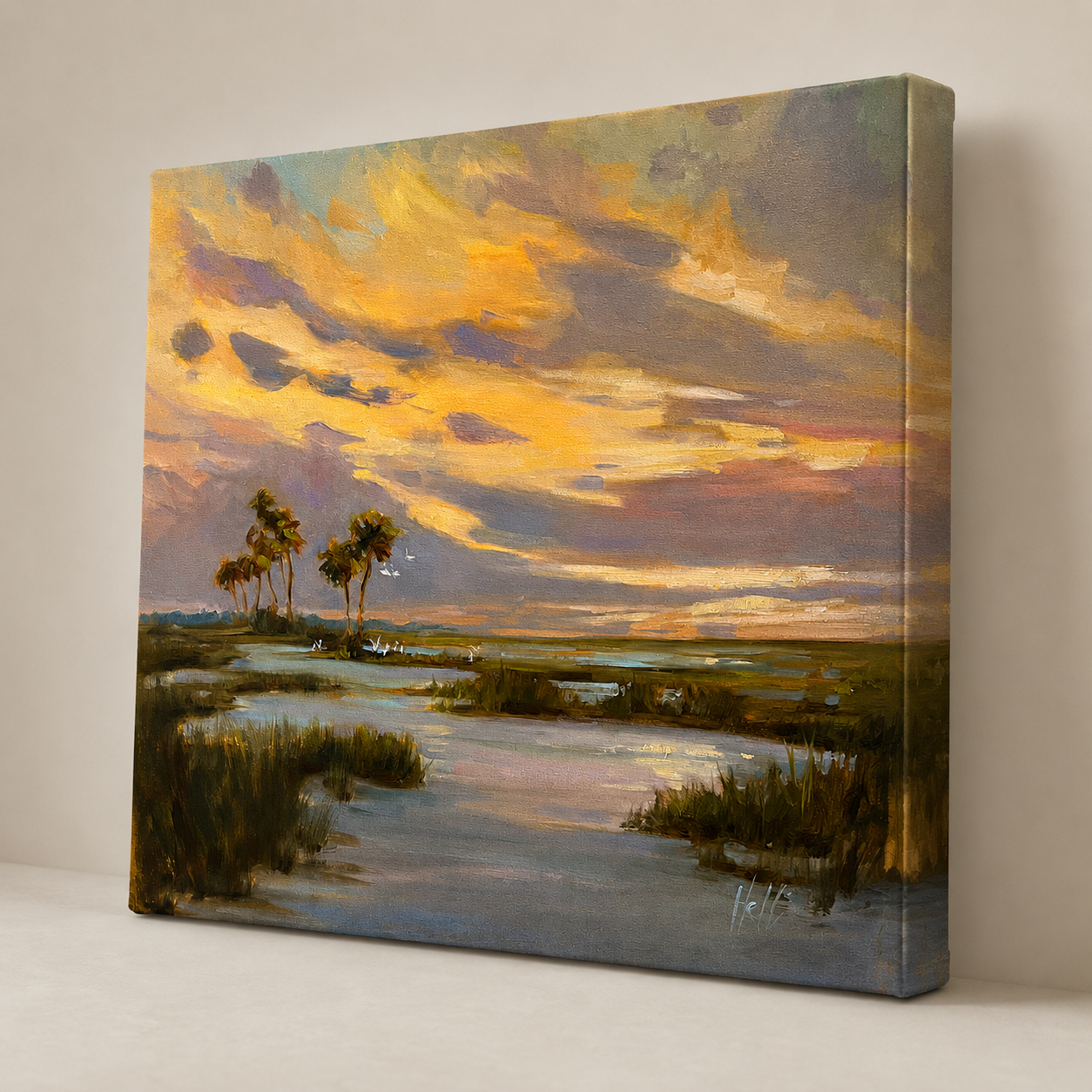 Pastel Palette  Coastal Marsh Art Print
