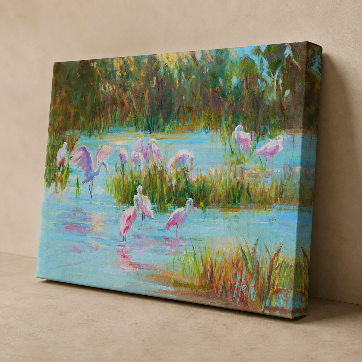 Social Club — Roseate Spoonbill Art Print