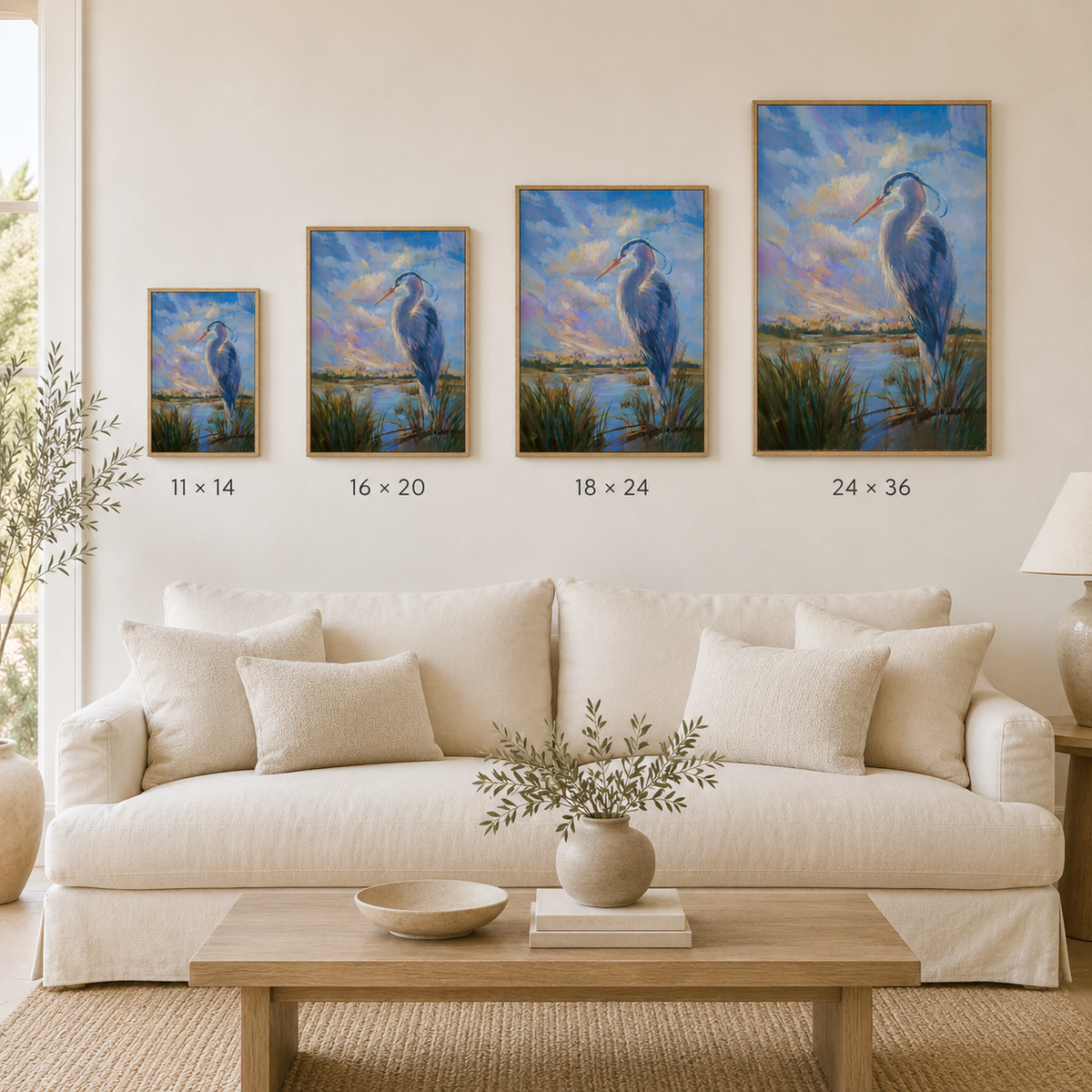 Waiting Game — Great Blue Heron Art Print