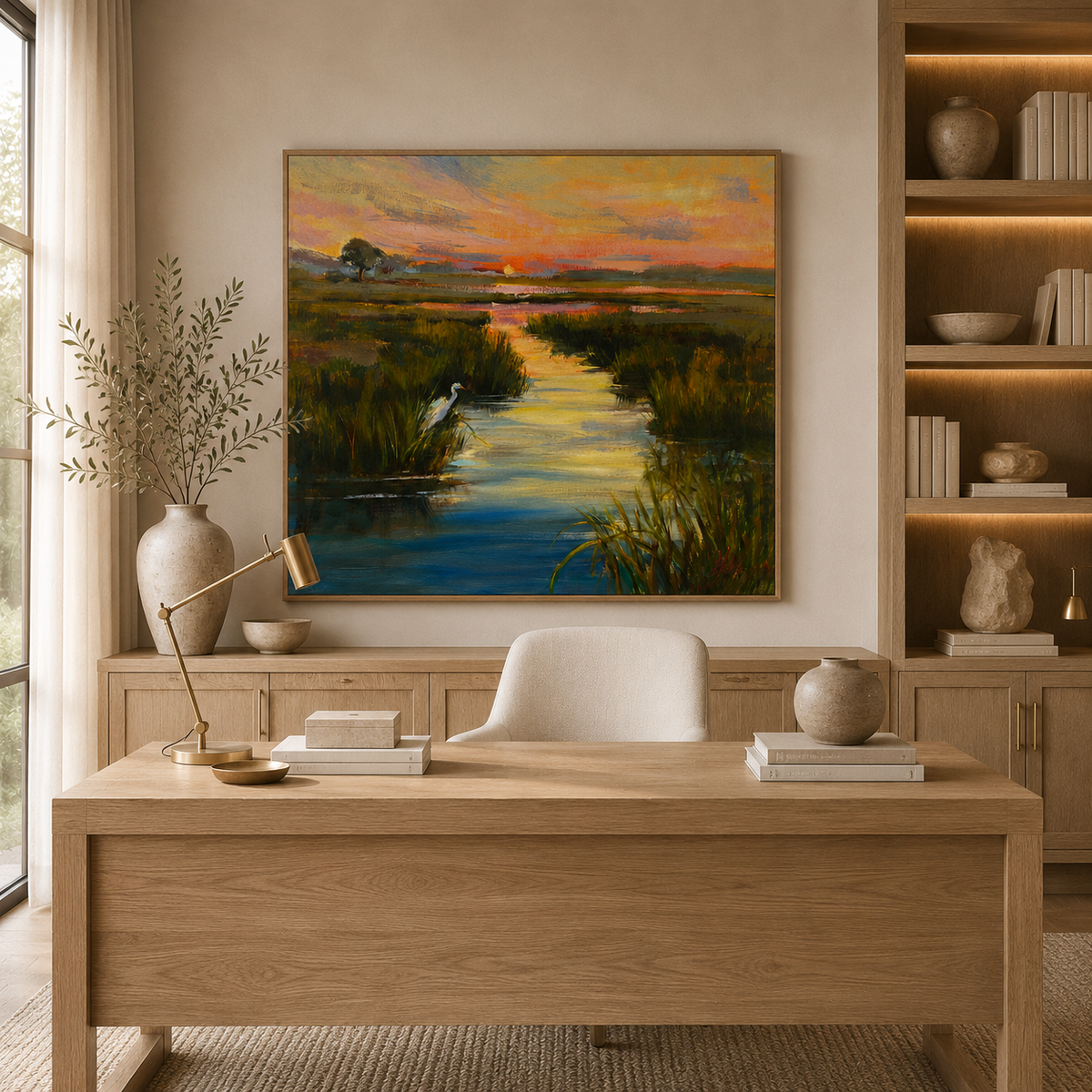 Early Bird — Marsh Sunrise Art Print