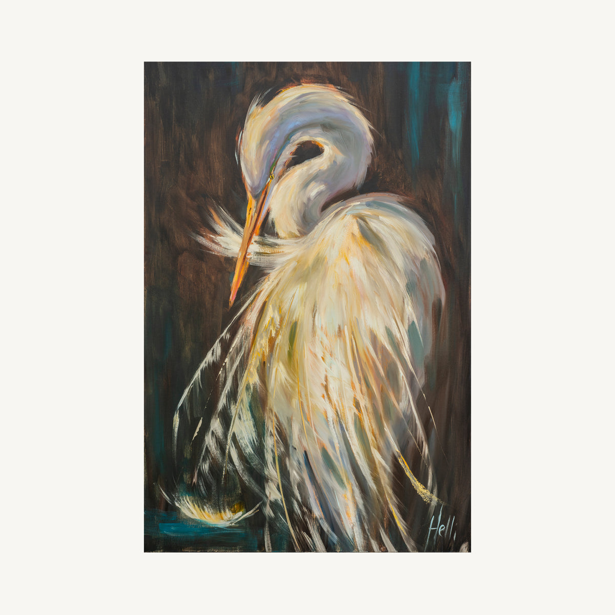 Angel Wings—  White Egret Art Print