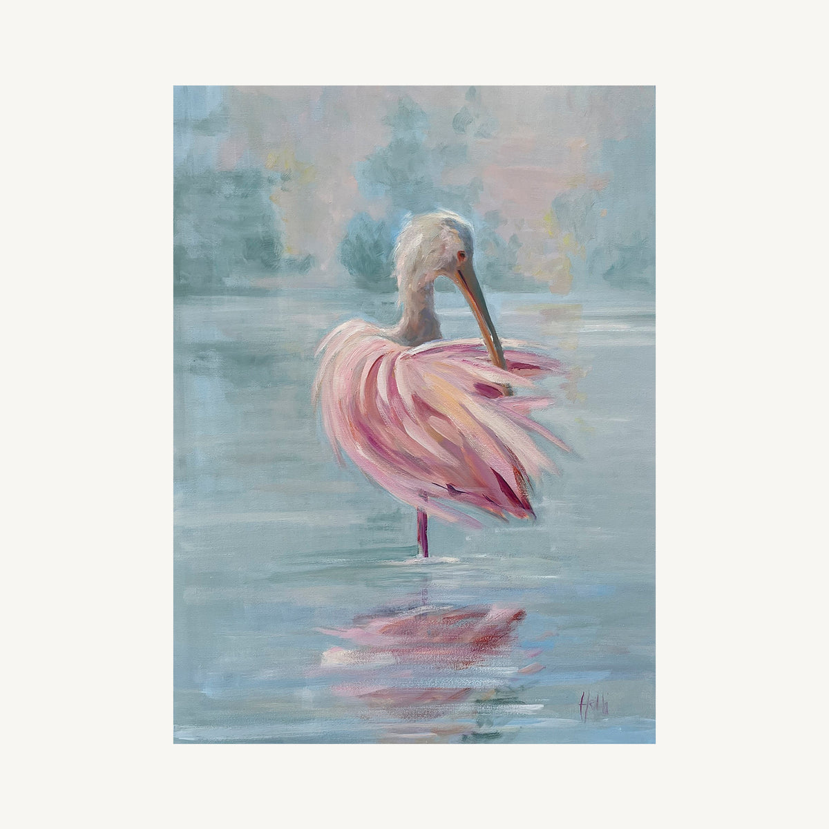 I’m So Pretty — Roseate Spoonbill Art Print