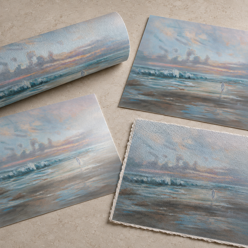 Fine art paper and canvas materials