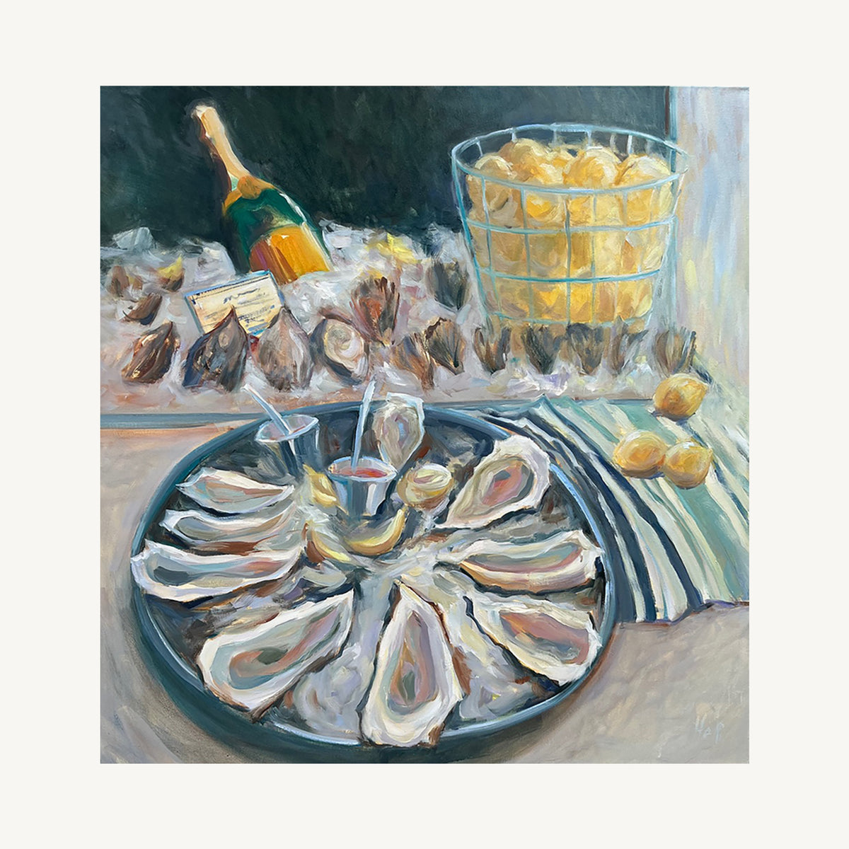 Pearl Dive — Oyster Art Print